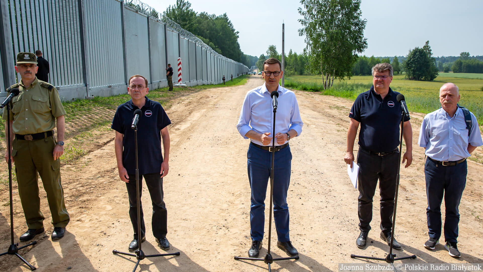 Premier Mateusz Morawiecki: Zapora na granicy z Białorusią jest wyrazem naszej skuteczności [zdjęcia, wideo]