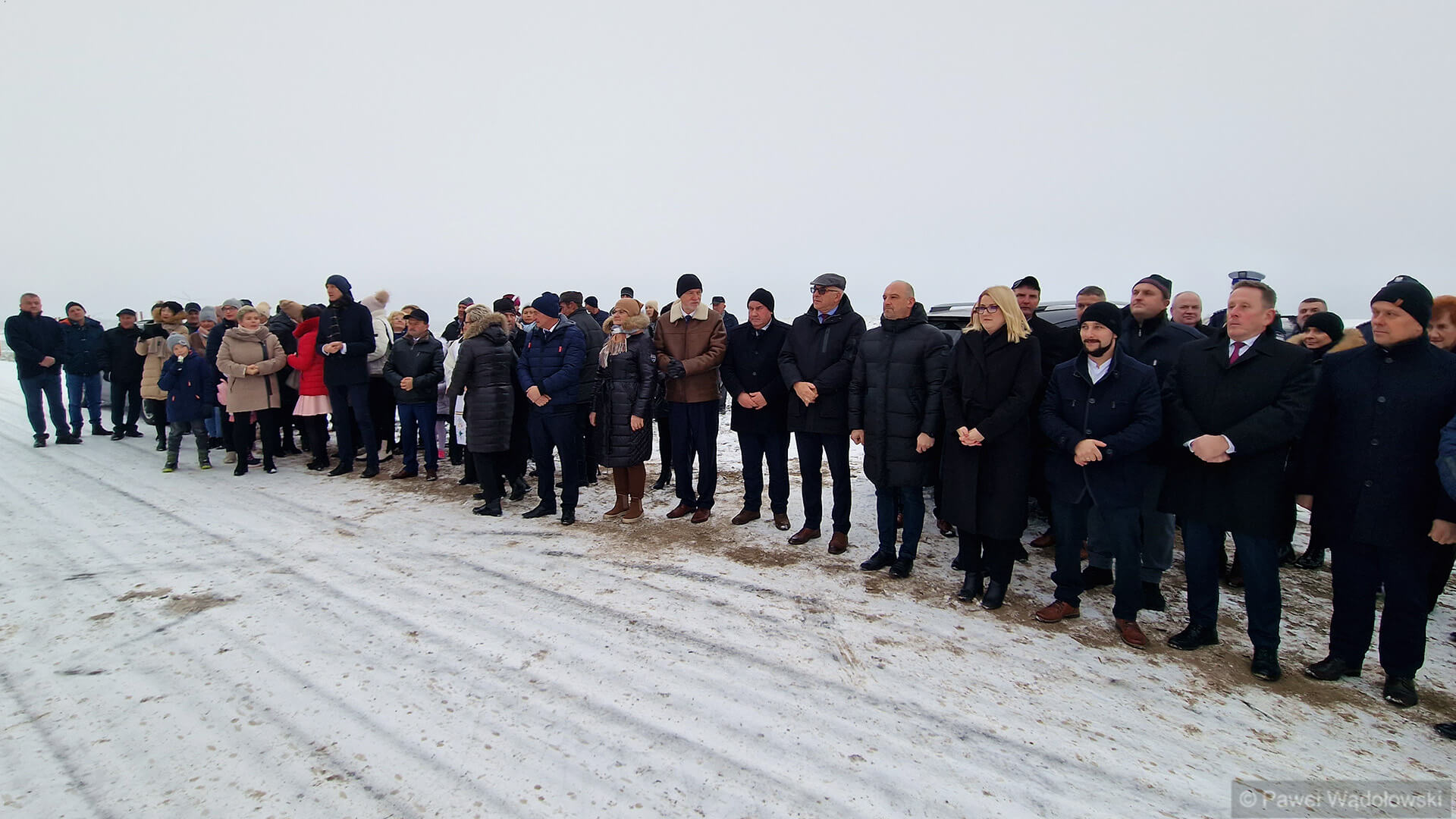 Odcinek drogi łaczący dwie wsie oddano do użytku w powiatach łomżyńskim i kolneńskim
