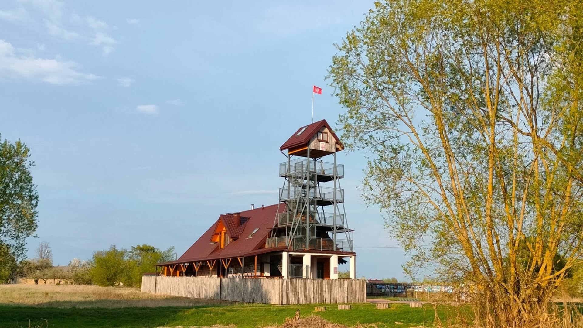 Wieża widokowa w Kruszewie w sercu Narwiańskiego Parku Narodowego
