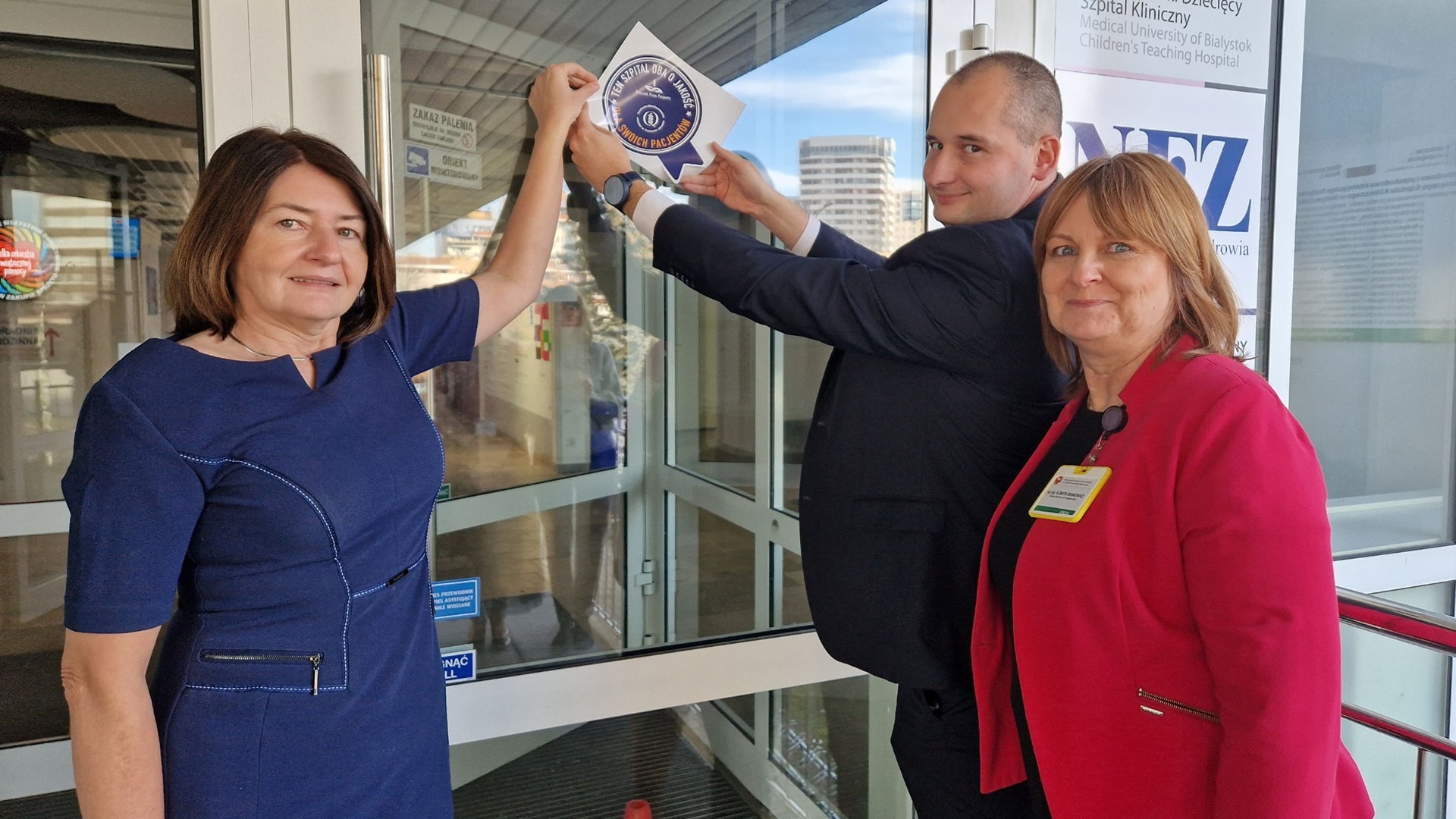 Uniwersytecki Dziecięcy Szpital Kliniczny w Białymstoku z certyfikatem "Wymagaj jakości"