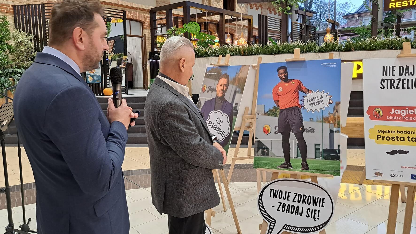 Piłkarze, trenerzy i działacze Jagiellonii zachęcają panów do badań