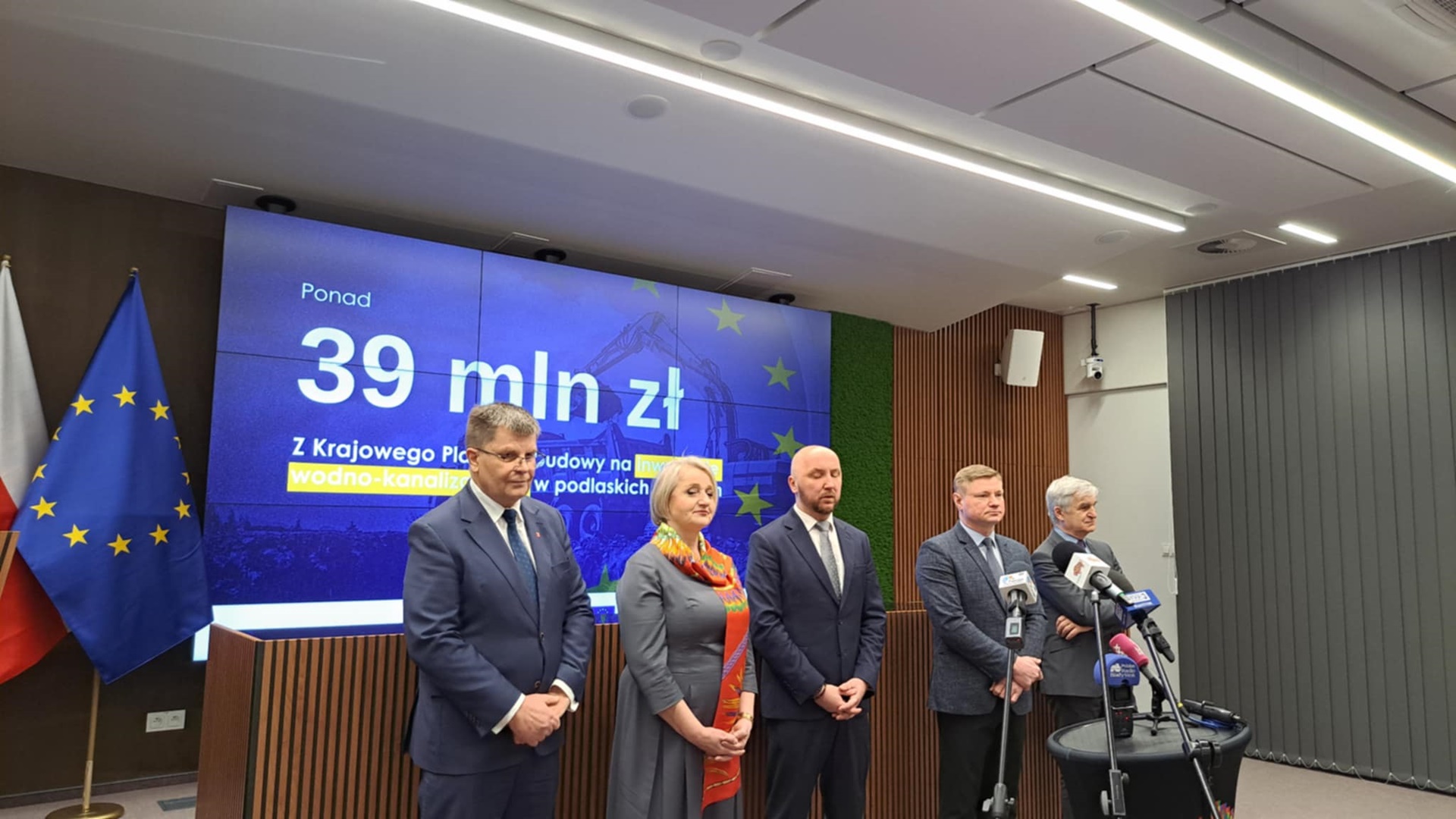 Blisko 40 mln zł z KPO dla 10 podlaskich gmin na inwestycje wodno-kanalizacyjne