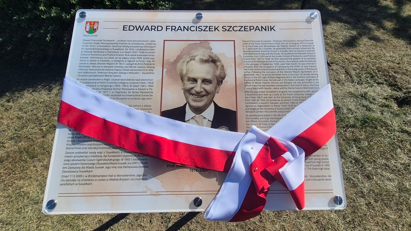 Honorowy obywatel, patron i fundator ma swoją tablicę pamiątkową