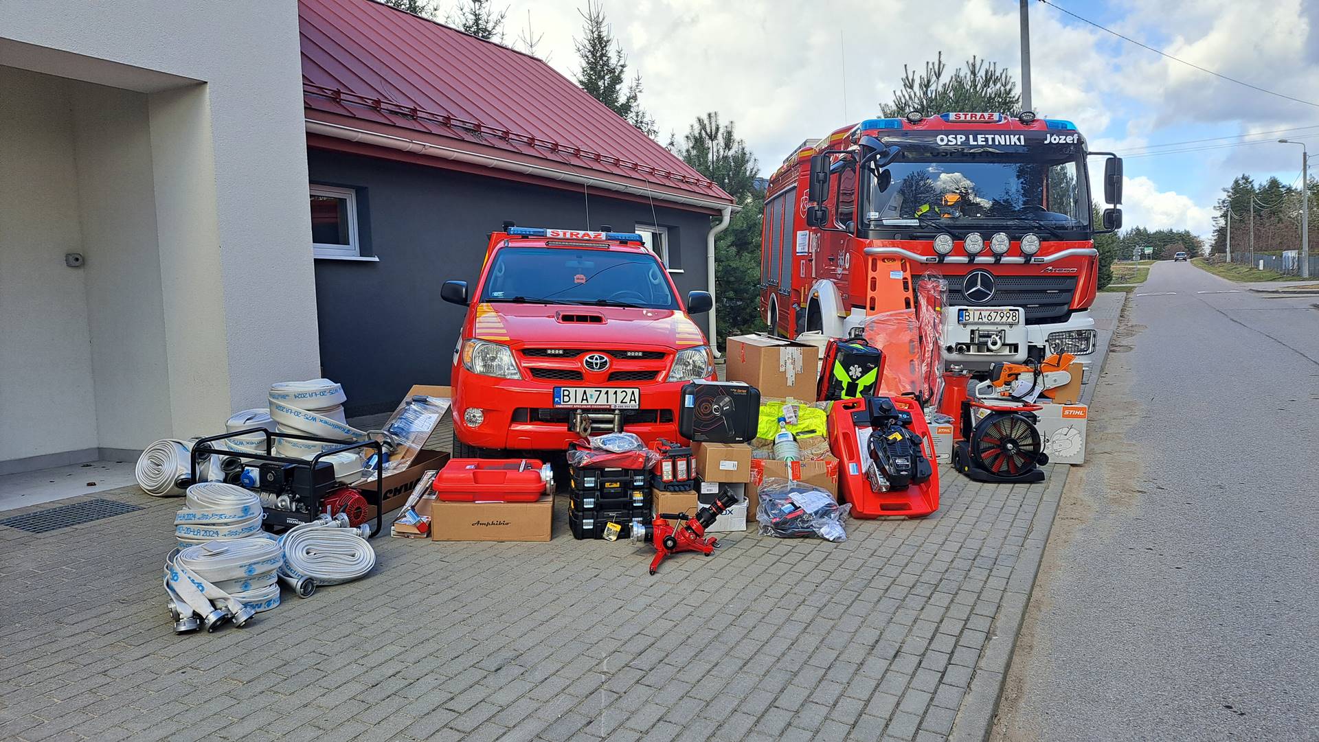 W gminie Dobrzyniewo Duże będzie bezpieczniej. Nowy sprzęt trafił do strażaków OSP