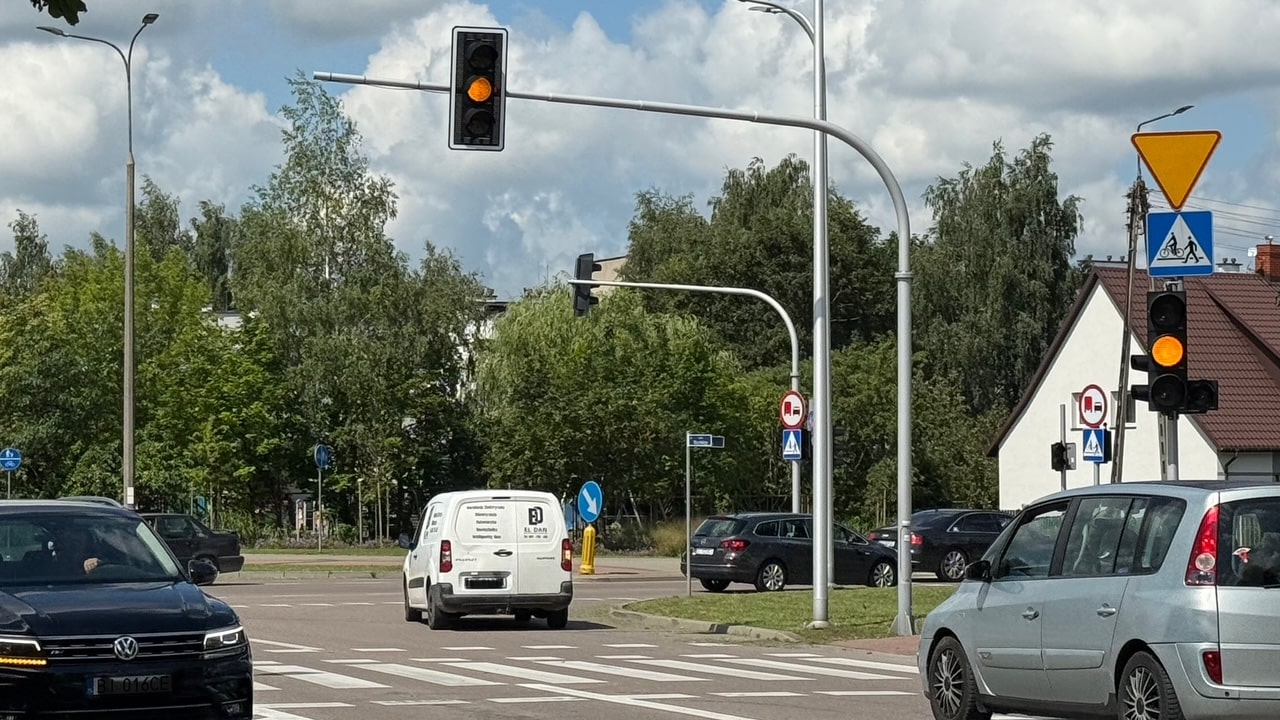 Awaria sygnalizacji świetlnej w Suwałkach. Naprawa może potrwać nawet miesiąc