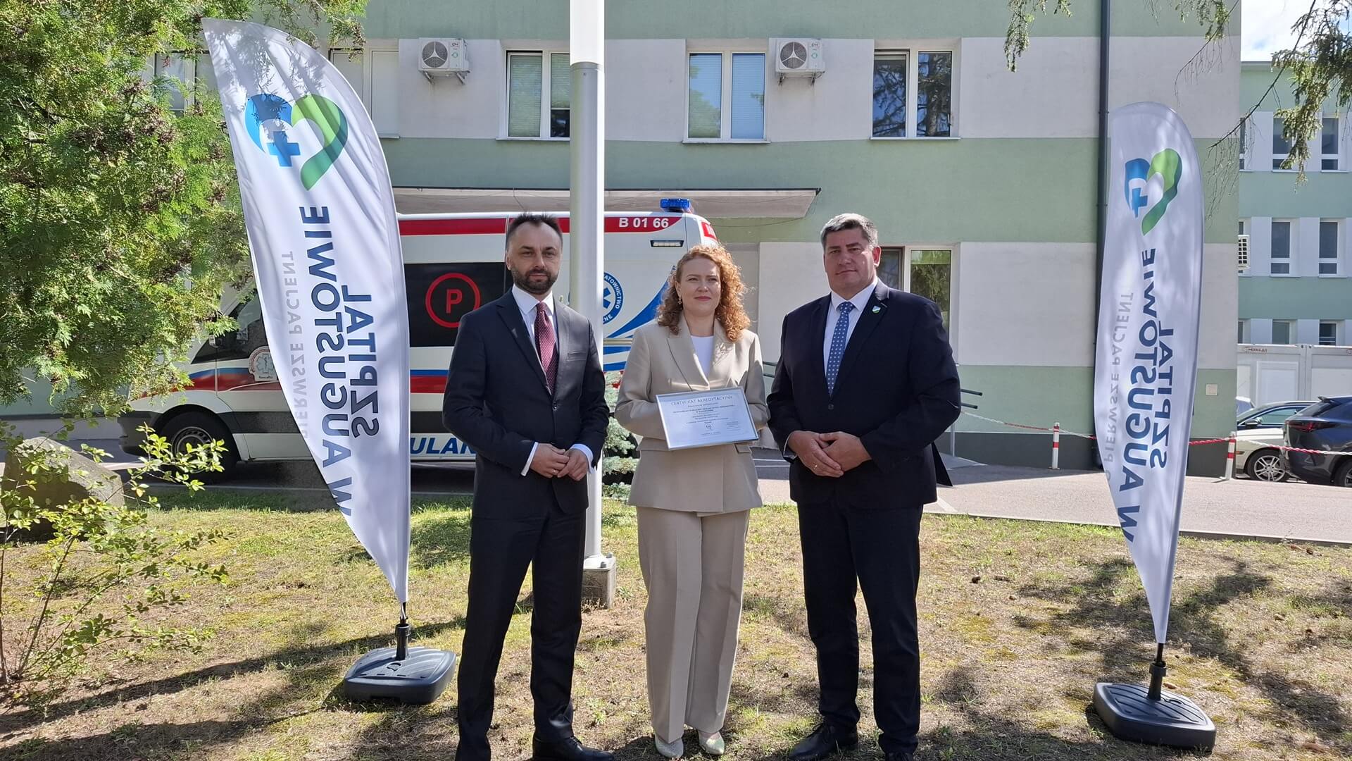 Augustowski szpital pierwszy raz w historii z certyfikatem akredytacyjnym