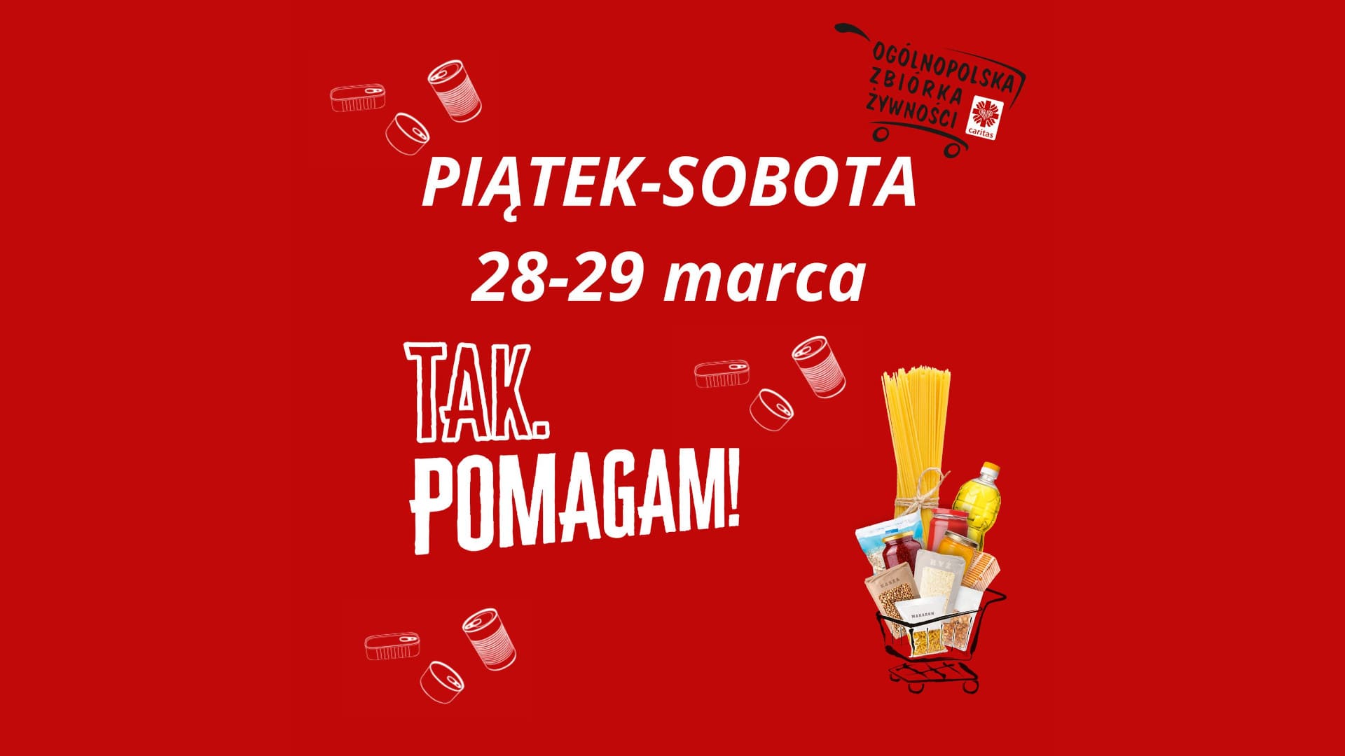 Zrób zakupy i pomóż potrzebującym. Akcja Caritas "Tak. Pomagam!" przed Wielkanocą
