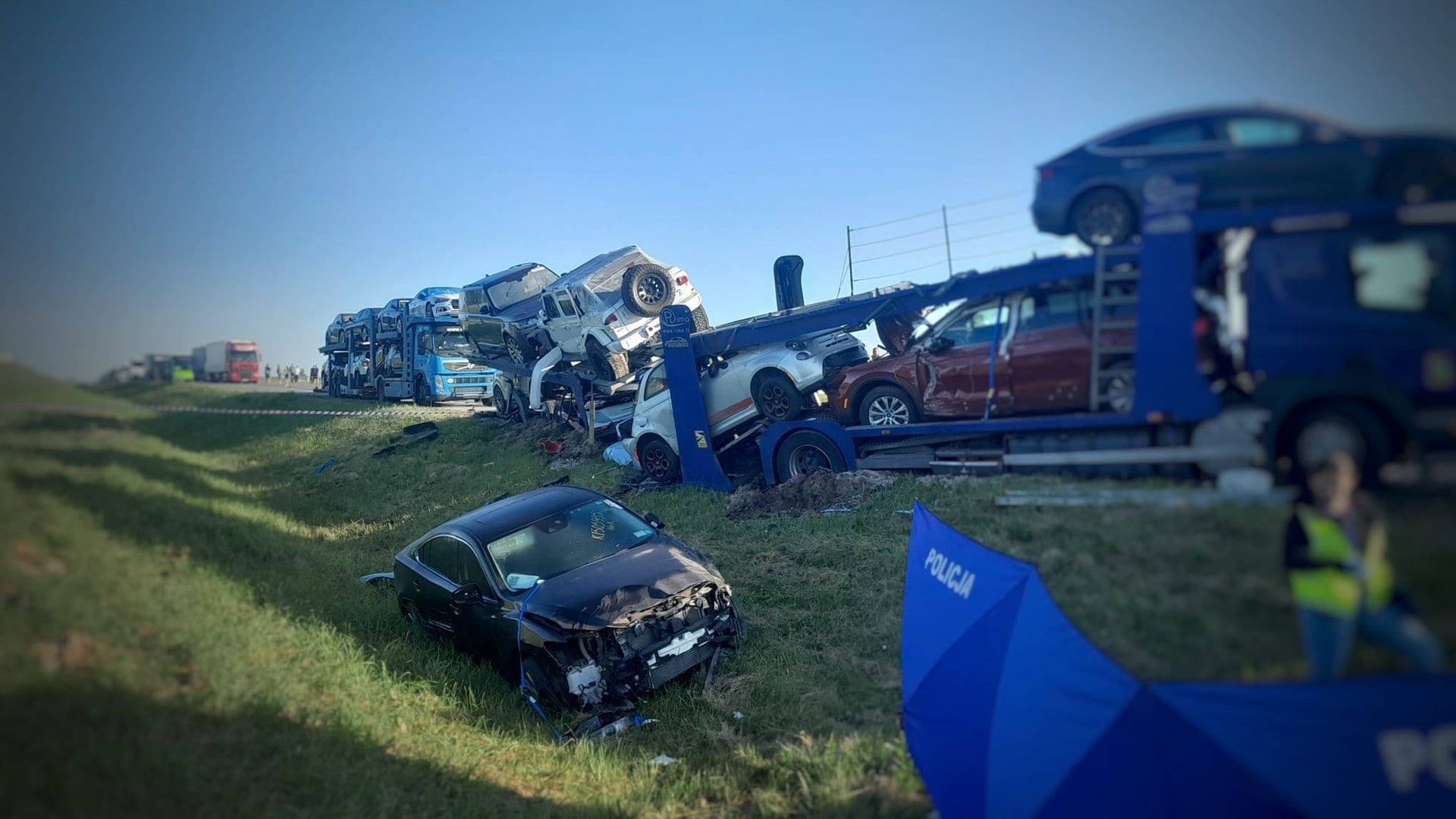 Śmiertelny wypadek na trasie S61