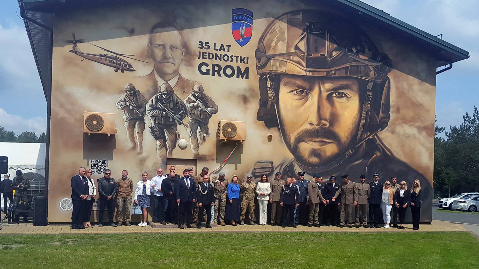 35-lecie GROM-u. W Czerwonym Borze odsłonięto pamiątkowy mural