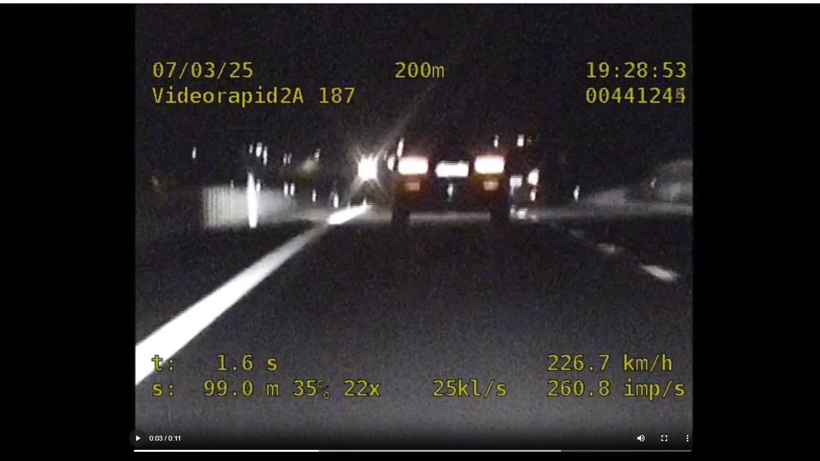 Radarowe żniwa na drodze, nawet 200 km/h