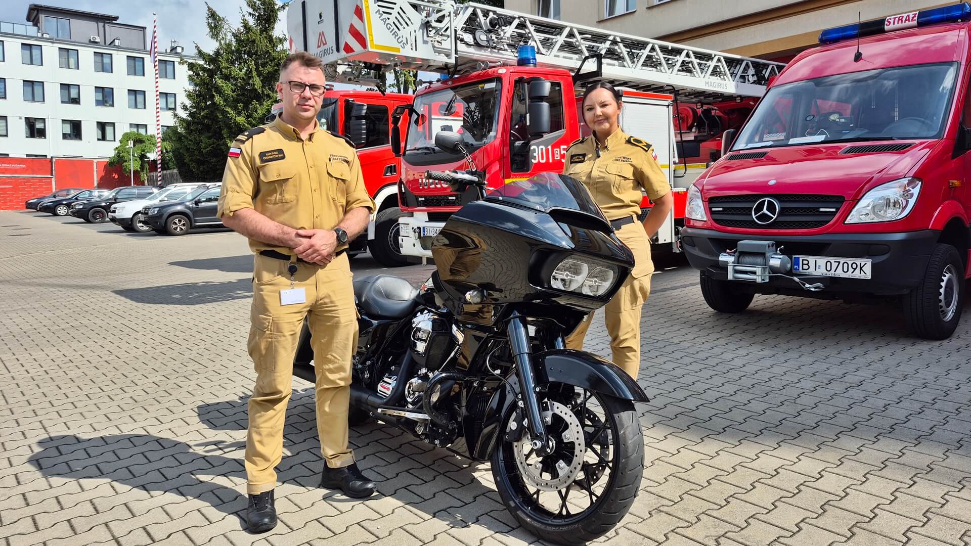 Motocykliści i służby razem dla bezpieczeństwa. Piknik w centrum Białegostoku