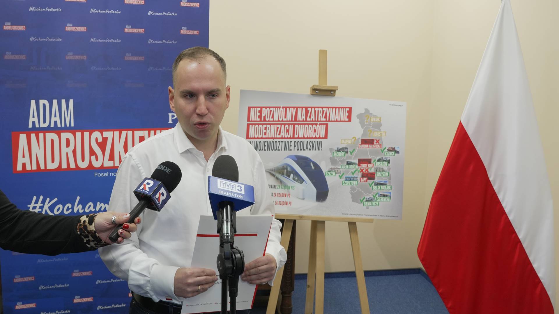 Adam Andruszkiewicz: Potrzebna jest modernizacja dworców kolejowych w Podlaskiem