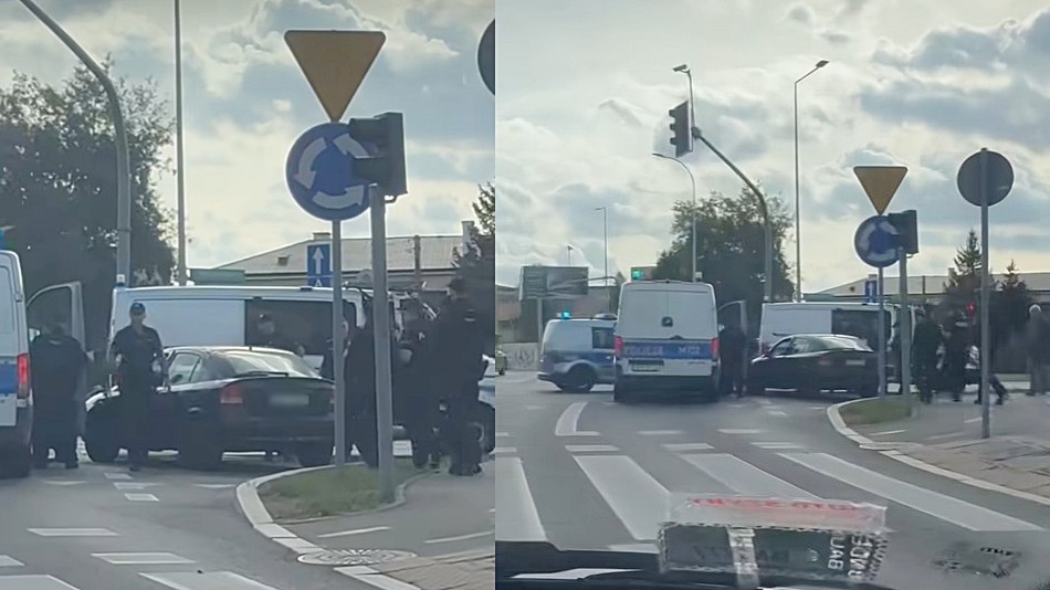 Uciekał przed policją, doścignięty przy Turkusie