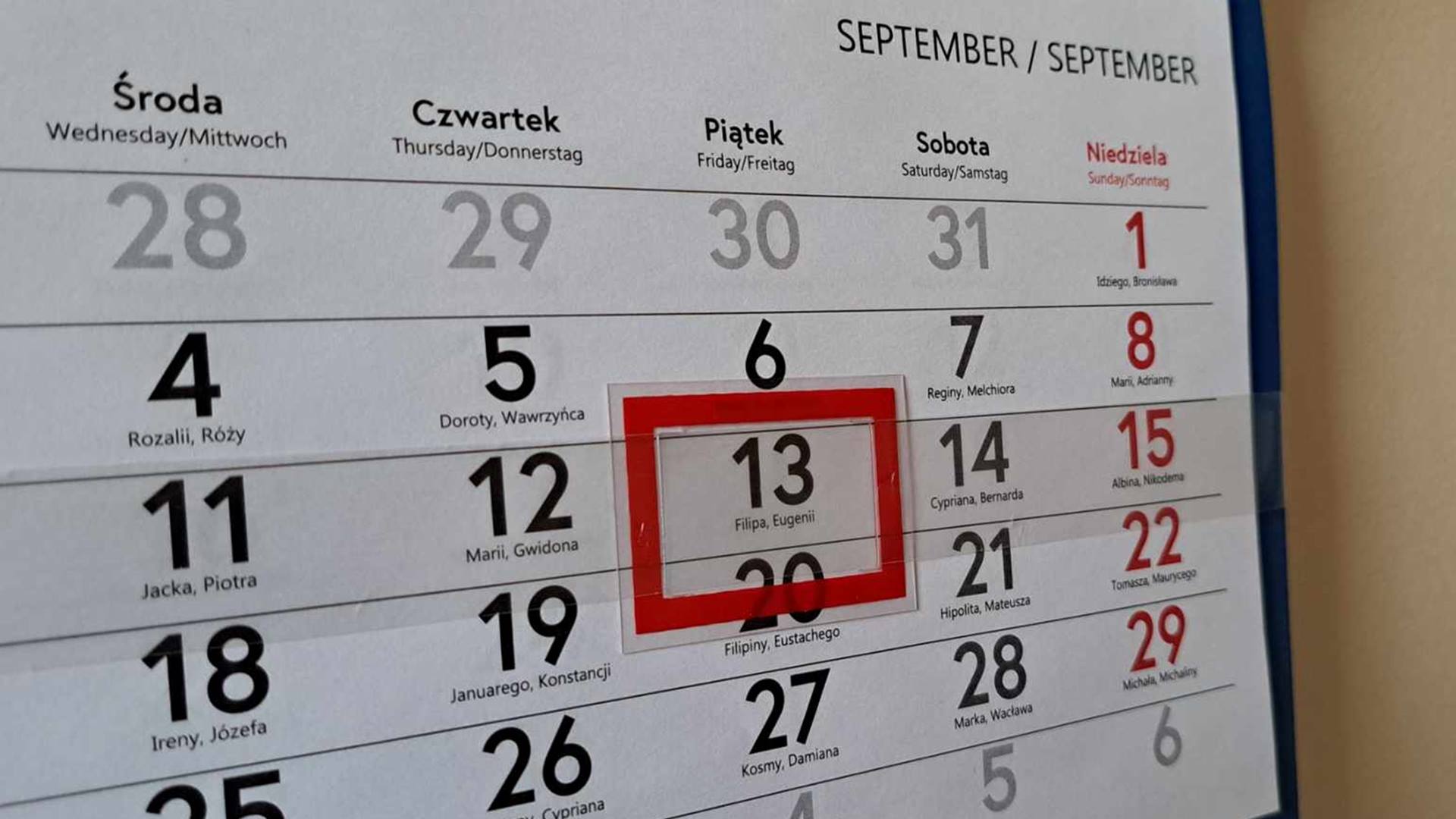 Piątek 13. - dla osób przesądnych może być źródłem niepokoju i obaw