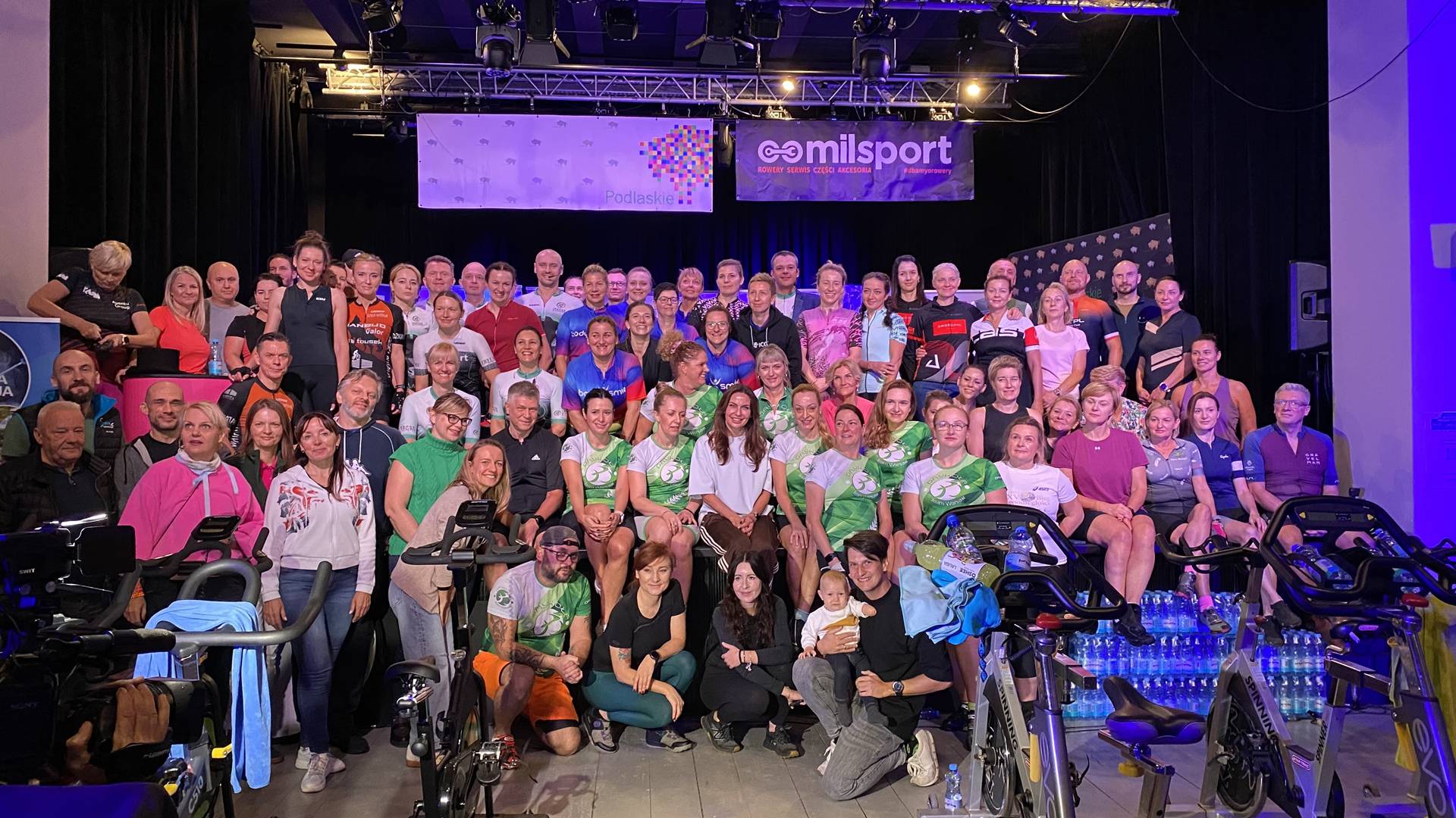 W Supraślu ponad stu kolarzy kręciło kilometry dla małej Kaliny