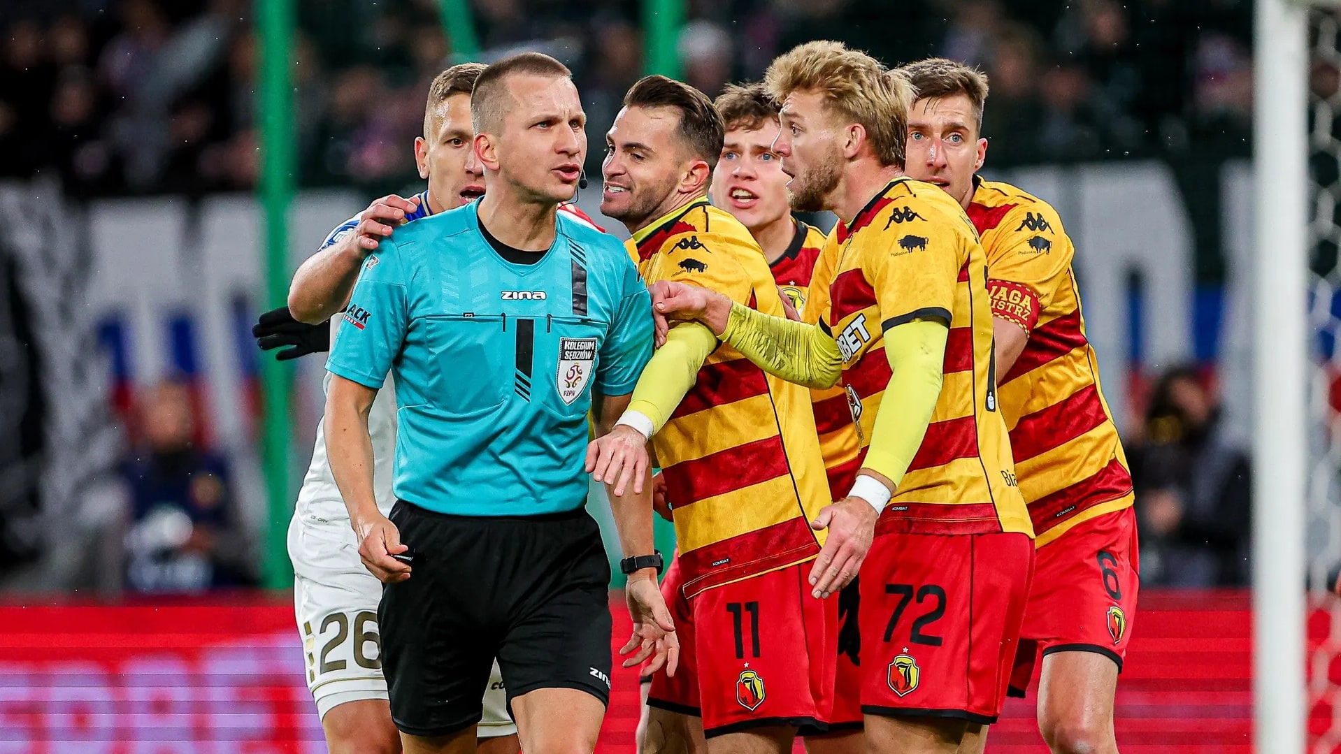 Sędziowie meczu między Górnikiem Zabrze a Jagiellonią Białystok zostali zawieszeni