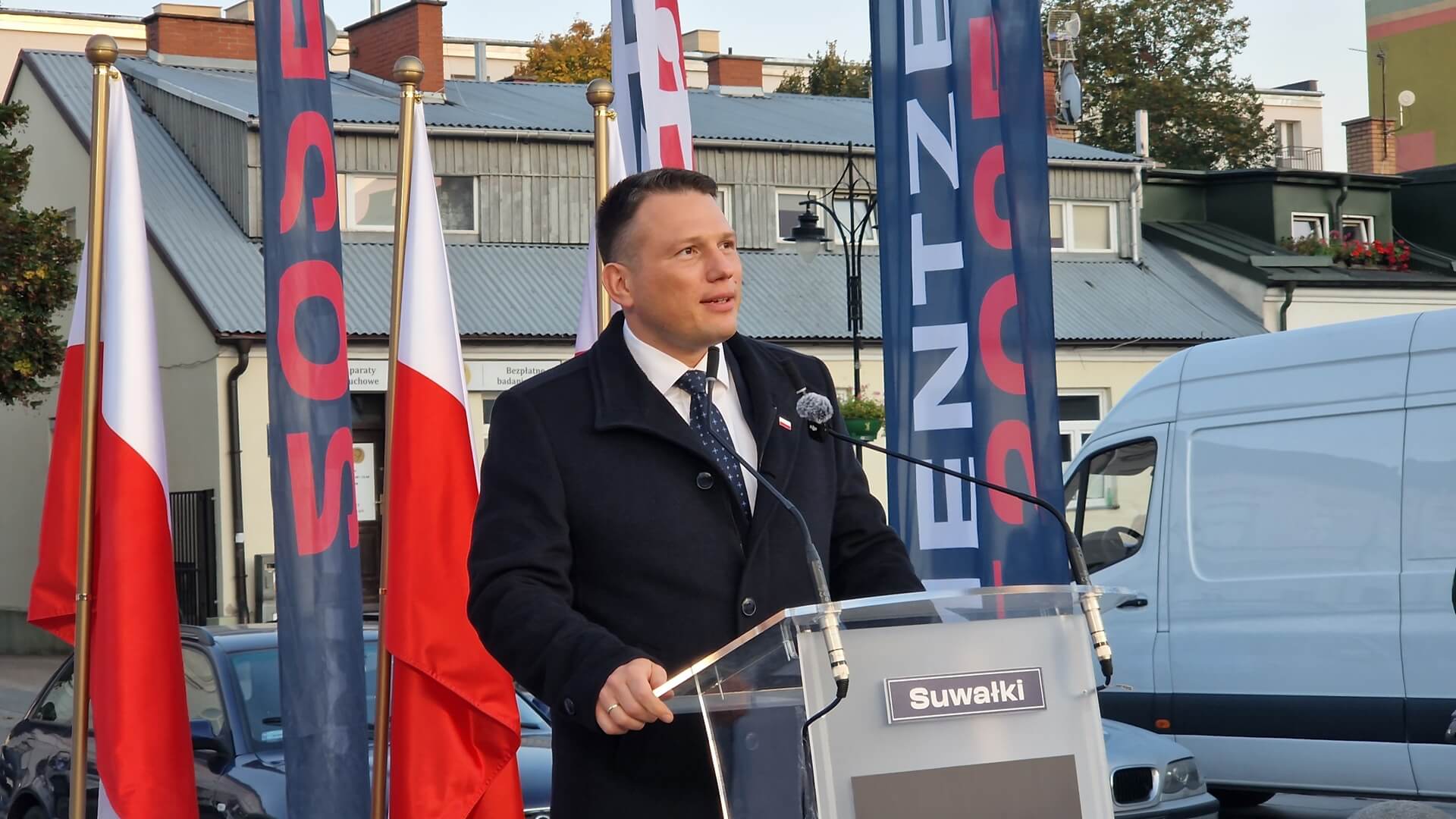 Pół tysiąca Suwalczan przyszło na spotkanie z kandydatem Konfederacji na prezydenta Sławomirem Mentzenem