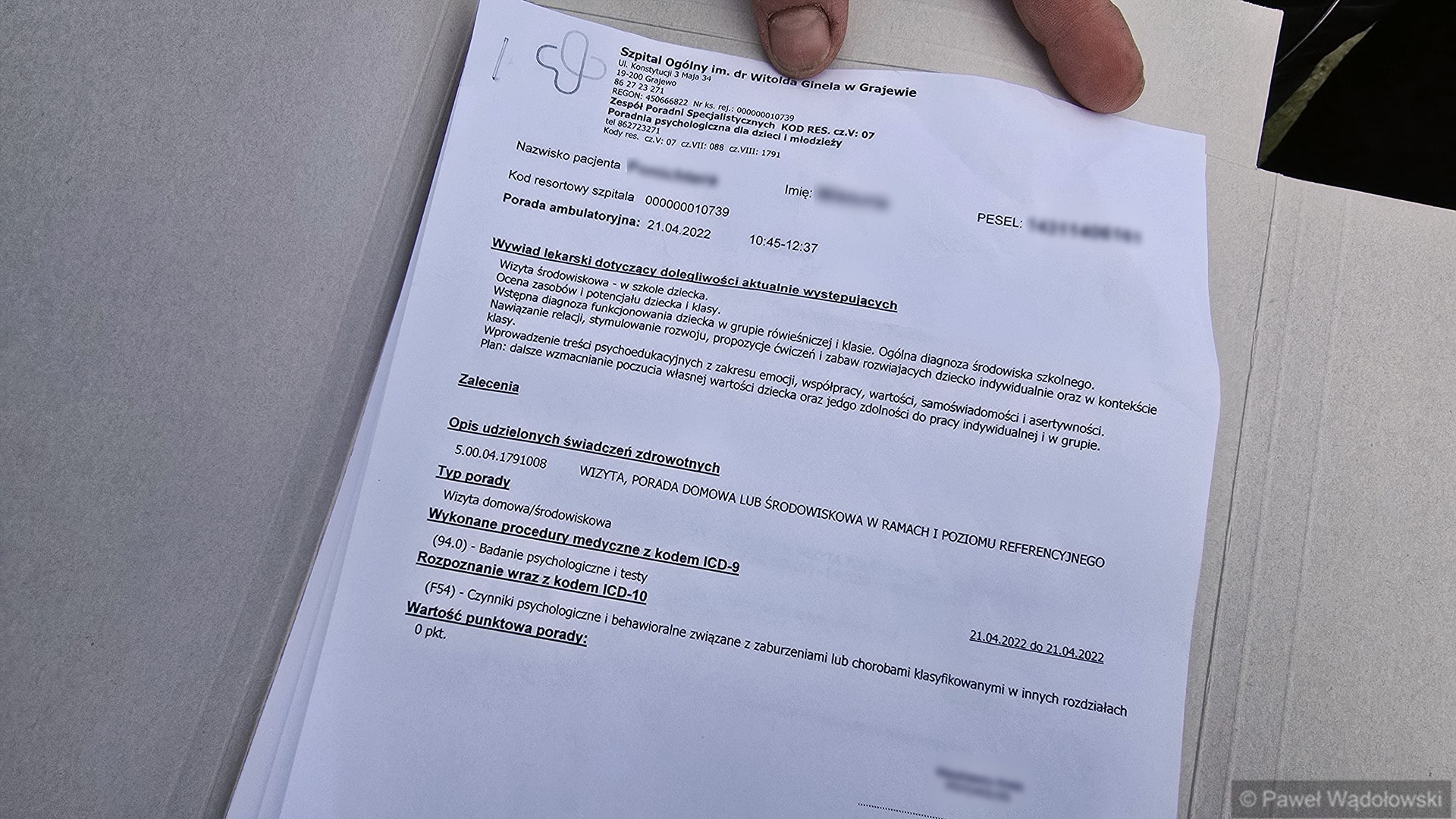 Kilkadziesiąt wizyt dzieci u psychologa. Wszystkie fikcyjne. Aferę wykryli rodzice