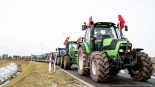 Protest rolników w Jeżewie Starym, fot. Adam Janczewski