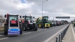 Protest rolników w Augustowie, fot. Karol Prymaka