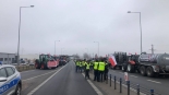 Protest rolników w Augustowie, fot. Karol Prymaka