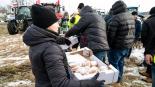 Protest rolników w Jeżewie Starym, fot. Adam Janczewski