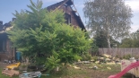 Spalony dom w Borkach, 16.08.2024, fot. Katarzyna Trzaska