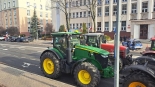 Protest rolników pod Urzędem Wojewódzkim w Białymstoku, fot. Wojciech Szubzda