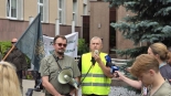 Leśnicy pikietowali przed Podlaskim Urzędem Wojewódzkim w Białymstoku, 12.07.12, źródło: Protest Branży Drzewnej