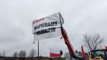 Protest rolników i przedstawicieli branży drzewnej w Korycinie, fot. Marcin Gliński