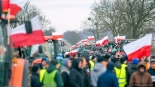 Protest rolników w Marianowie, fot. Paweł Wądołowski