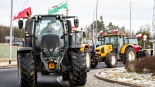 Protest rolników w Jeżewie Starym, fot. Adam Janczewski