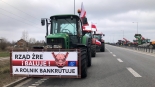 Protest rolników w Augustowie, fot. Karol Prymaka