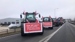 Protest rolników w Augustowie, fot. Karol Prymaka