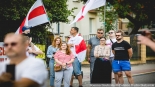 Otwarcie Skweru Wolnej Białorusi w Białymstoku, 14.07.2023, fot. Joanna Szubzda