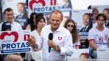 Donald Tusk w Białymstoku, 24.05.2024, fot. Joanna Szubzda