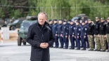 Donald Tusk w Wojskowym Zgrupowaniu Zadaniowym Podlasie w Karakulach, 11.05.2024, fot. Joanna Szubzda