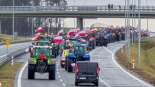 Protest rolników w Konarzycach, 20.02.2024, fot. Paweł Wądołowski