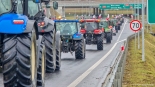 Protest rolników w Konarzycach, 20.02.2024, fot. Paweł Wądołowski