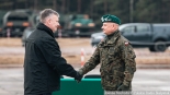 Uroczystość przekazania dowodzenia operacją Bezpieczne Podlasie, Karakule, 31.01.2025, fot. Joanna Szubzda