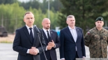 Wizyta prezydenta Andrzeja Dudy w bazie Wojskowego Zgrupowania Zadaniowego Podlasie, 10.06.2024, fot. Joanna Szubzda