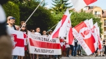 Otwarcie Skweru Wolnej Białorusi w Białymstoku, 14.07.2023, fot. Joanna Szubzda