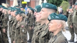 Przysięga żołnierzy na sztandar 18. Łomżyńskiego Pułku Logistycznego, 7.06.2025, fot. Adam Dąbrowski