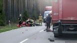 Wypadek na trasie Łomża-Myszyniec, fot. Paweł Wądołowski
