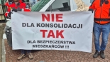 Protest ratowników przed urzędem marszałkowskim, 25.11.2025, fot. Renata Reda