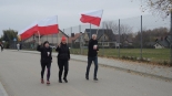 Bieg z biało-czerwoną flagą w Giełczynie, 10.11.2024, fot. Adam Dąbrowski