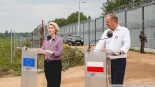 Ursula von der Leyen i Donald Tusk na granicy polsko-białoruskiej, 31.08.2025, fot. Joanna Szubzda