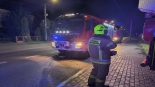 Pożar przy ul. Przechodniej w Wysokiem Mazowieckiem, 18.12.2024, źródło: OSP w Wysokiem Mazowieckiem