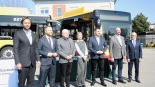 Podpisanie umowy na dostawę ośmiu nowych autobusów elektrycznych dla MPK Łomża, 28.03.2025, fot. Adam Dąbrowski