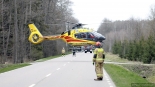 Wypadek na trasie Łomża-Myszyniec, fot. Paweł Wądołowski